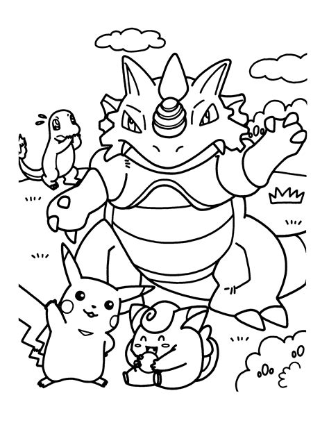 pokemon coloring page for kids|Popular Pokemon Coloring Pages 